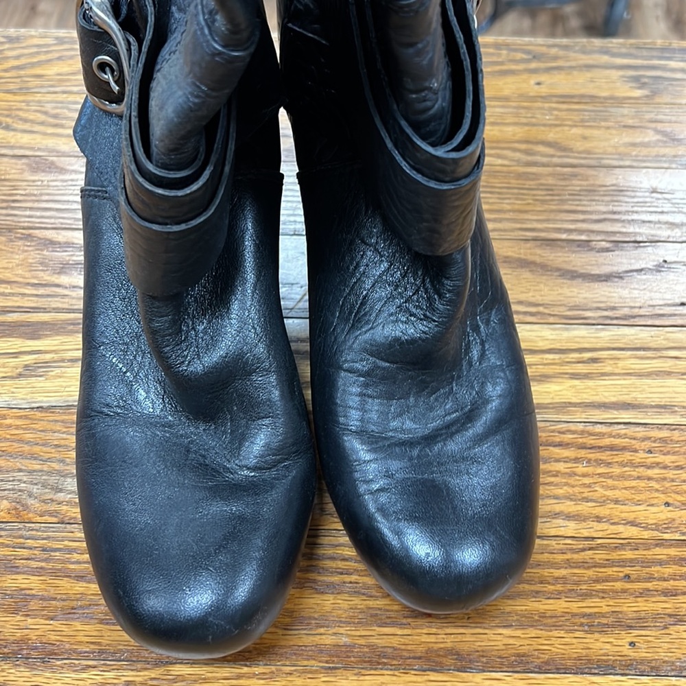 LUCKY BRAND | Candice pebbled leather knee high heeled boots - Picture 7 of 9